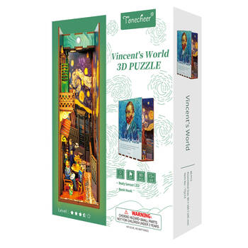 80pc Tonecheer Vincent World 3D Puzzle 24.5cm DIY Book Nook Kit 15y+