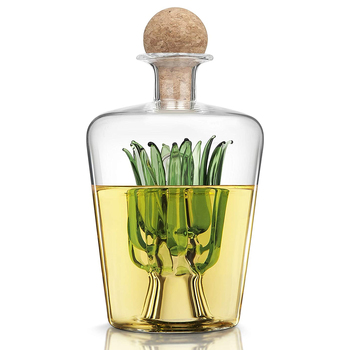 Final Touch 850ml Agave Tequila Decanter Bottle - Clear
