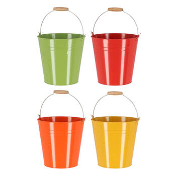 4pc Esschert Design Nature Shades Bucket Outdoor Garden Tool Large 10.75l