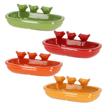 4pc Esschert Design Nature Shades Bird Bath Outdoor Garden Decor 28.7cm