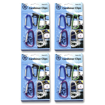 20pc Jemark Travel Keychain Carabiner Clips Assorted Set
