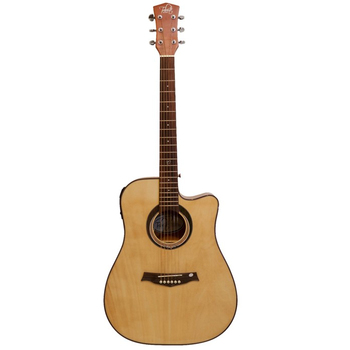 Tribute 39 Inch Acoustic Electric Guitar Cutaway w/Brass Steel Strings