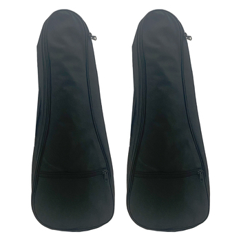 2PK Tribute 21" Padded Ukulele Gig Bag w/ Zip Up Pocket Black