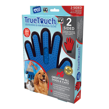 TV Shop True Touch 2 Sided Pet Grooming Glove