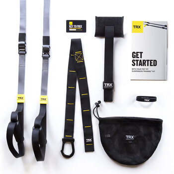 Trx Fit Suspension Trainer Kit w/ Straps/Door Anchor/Mesh Bag