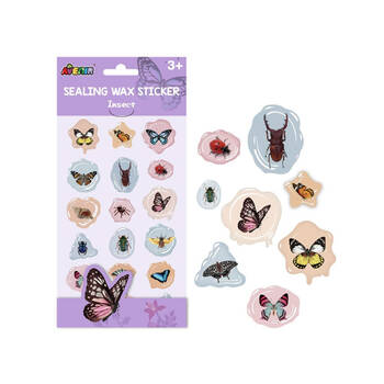 10pc Avenir Sealing Wax Stickers DIY Crafts Insect Kids 3y+