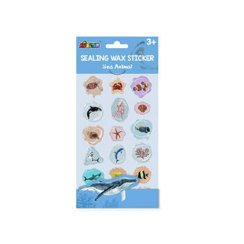 10pc Avenir Sealing Wax Stickers DIY Crafts Sea Animal Kids 3y+