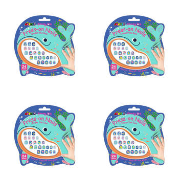 4x 24pc Avenir Fancy Me Press-on Nails Under the Sea Kids 3y+