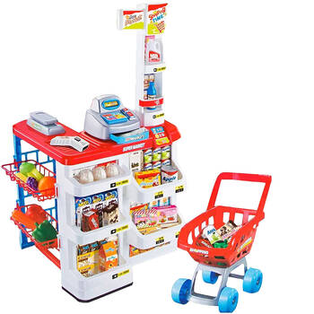 Lenoxx Kids Supermarket Store Food Pretend Play