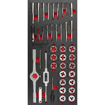 39pc Ampro Tap & Die Set Metric Tool Set TS45921 