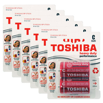 6PK 2pc Toshiba Heavy Duty C