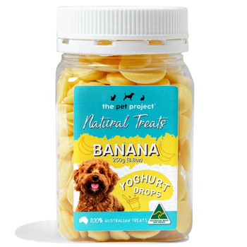 The Pet Project Yoghurt Drops Banana 250g Dog/Pet Treat