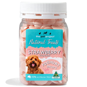 The Pet Project Yoghurt Drops Strawberry 250g Dog/Pet Training Treat