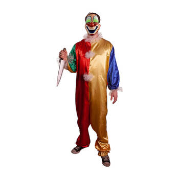 Halloween 1978 Clown Costume w/ Mask Unisex Set Cosplay Outfit