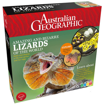 Australian Geographic Amazing and Bizarre Lizards of the World Kids Toy 6+