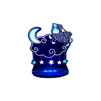 Tulio Dream Lights Compact Colour Changing LED Night Light - Lamb