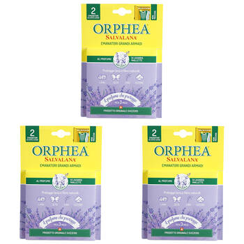 3x 2pc Orphea Clothes Protector Lavender Scented Diffuser Closets Hangers