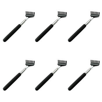 6PK Telescopic Portable Extendable Handle Back Scratcher Massaging Tool Assorted