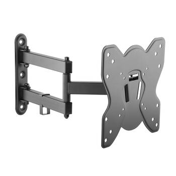 Laser Full Motion TV VESA Wall Mount Bracket For 23-42in Panels Swivel Tilt