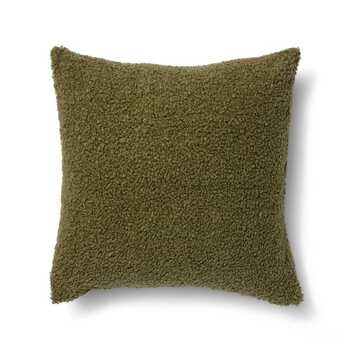 E Style Teddy 50x50cm Cushion Square Pillow - Olive