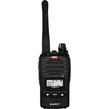 GME UHF CB 2 Watt Ultra Compact 80 Channel Handheld Radio Black