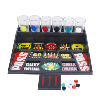 Razoo 28cm Party Shots Drinking Board Game w/ 6 Glasses Toy  18+