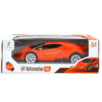 Toys For Fun 24cm Bump & Go Transformer Car Kids Toy 3y+ Red