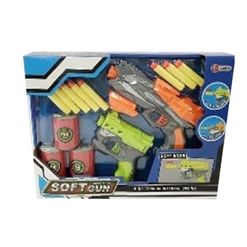 13pc Toylife 35cm Eva Foam Bullet/Soft Gun w/ Target Toy Set Kids