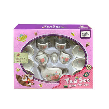 15pc Toys For Fun Porcelain DIY Paint Tea Set - Assorted