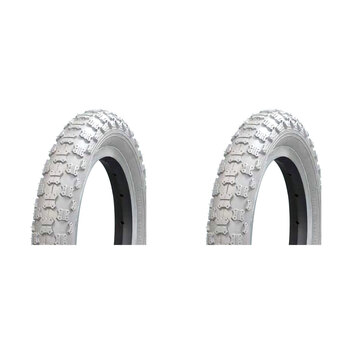 2PK AirPro BMX/Freestyle Bicycle Tyre Replacement 16x2.125'' White
