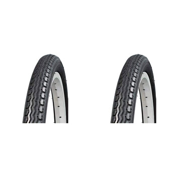 2PK AirPro City/Street Bicycle Tyre Replacement 20x1.75'' Black