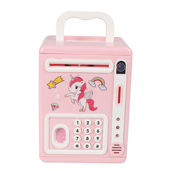 Toylife 20x14cm Deluxe Unicorn Plastic Piggy Bank w/ Light & Sound