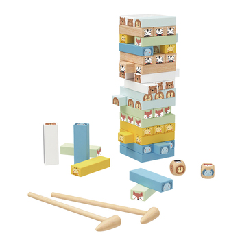 Tooky Toy My Forest Friends Stacking Animal Blocks Board Game 3y+