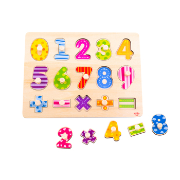 Tooky Toy Numbers Maths Peg Puzzle