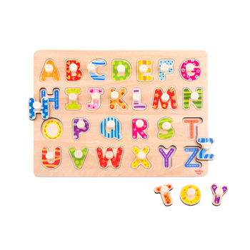 Tooky Toy Alphabet Peg Puzzle