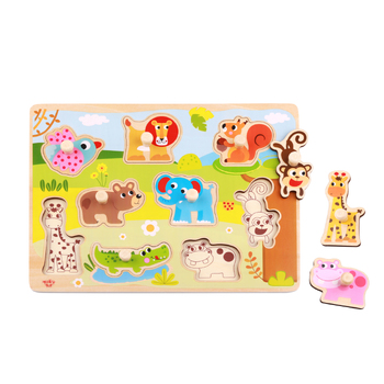 Tooky Toy Animal Peg Puzzle