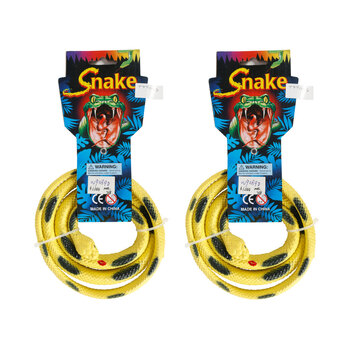 2PK Razoo Rubber Heavy Duty Snake Kids/Childrens Play Toy 120cm 3+