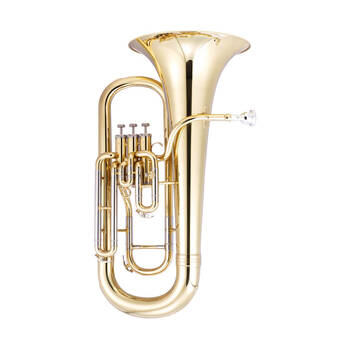 John Packer JP074 Euphonium Silver Open Wrap Design 3 Valves - Brass Lacquer