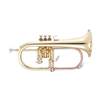 John Packer JP275SW Bb Flugel Horn Student Instrument - Brass Lacquer/ Rose