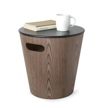 Umbra Woodrow Storage Stool Ottoman Walnut 42x28x41cm