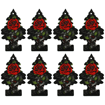 8PK Little Tree 1 Pack Rose Thorn Car Air Freshener Long-Lasting Scent 12x4cm