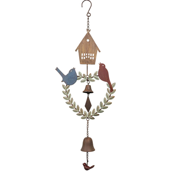 LVD Hanging Bell Metal Wind Chime Home/Garden Decor - Bird House