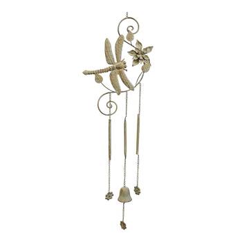 LVD Metal 108cm Windchime Hanging Decor Dragonfly Antqiue