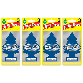 4PK Little Tree 3 Pack New Car Car Air Freshener Long-Lasting Scent 12x4cm