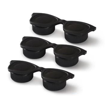 3PK Umbra U-Lens Contact Storage Case Black 10x3.8x7.5cm