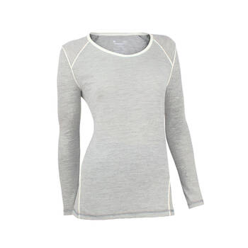 Wilderness Womens Long Sleeve Tee Top Size 10 Activewear Grey Heather