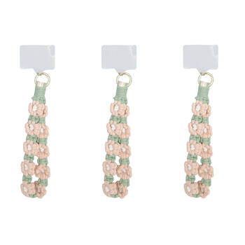 3PK Urban Daisy Universal Phone Wrist Strap Cord Accessory Pink/Green