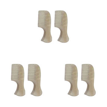 3x 2pc Urban Acrylic Tortoiseshell Mini Comb Hair Clip Set Women's White