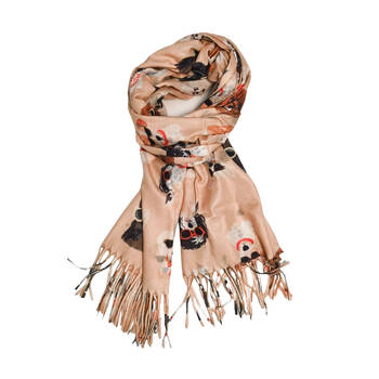 Urban Groovy Dog Scarf Womens Fashion Neck Wrap - Camel