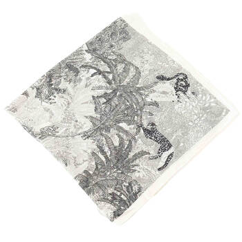 Urban Orient Square Silk-Feel Scarf Women's Accessory 100x100cm Black/White